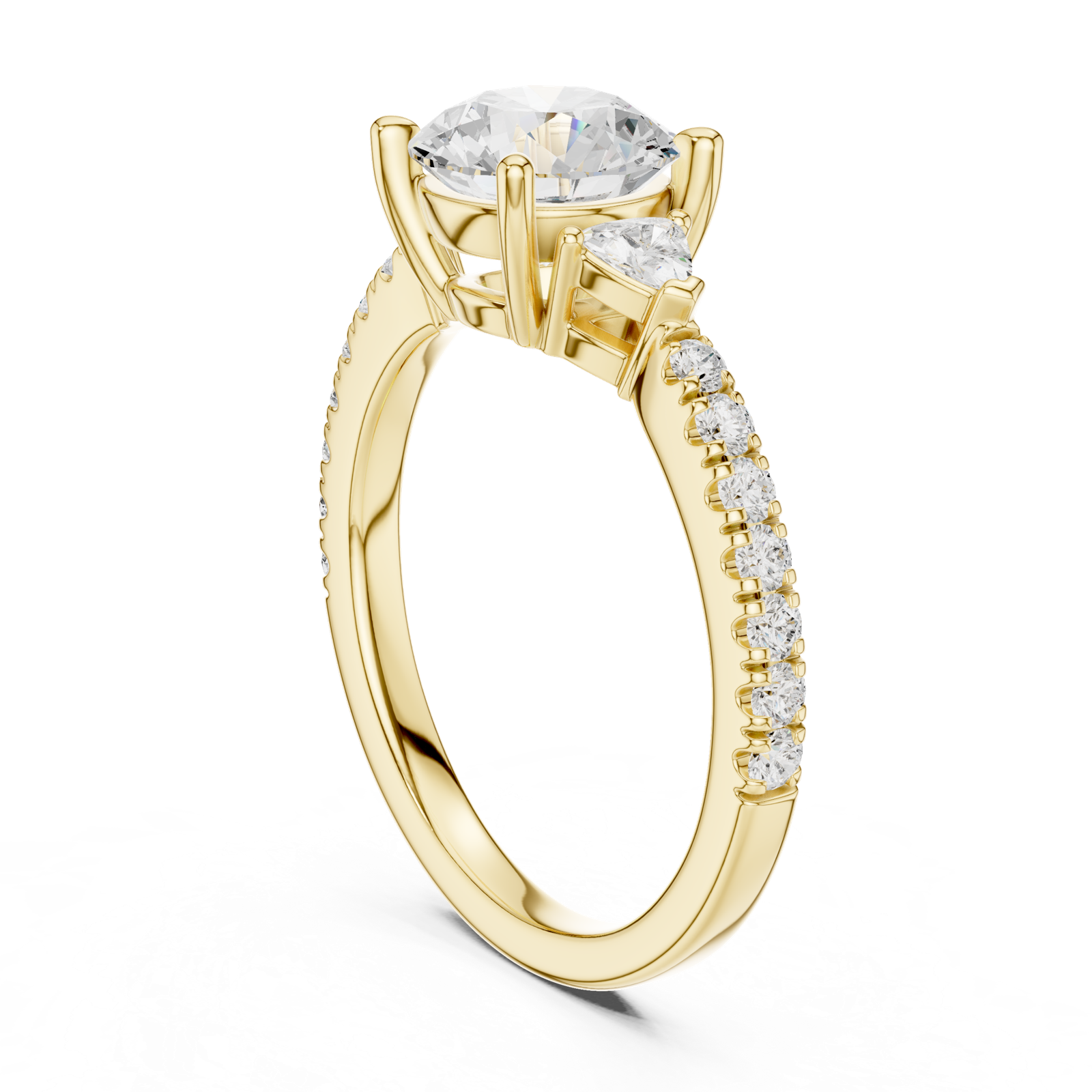 Gold Ring DDLR-863, Yellow Gold, view 1