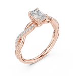 Gold Ring DDLR-593, Rose Gold, view 2
