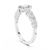 Gold Ring DDLR-1068, White Gold, view 1