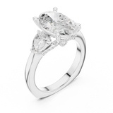 Gold Ring DDLR-269, White Gold, view 2
