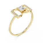 Gold Ring HLR-198, Yellow Gold, view 2