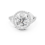 Gold Ring DDLR-335, White Gold, view 4
