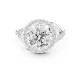 Gold Ring DDLR-335, White Gold, view 4