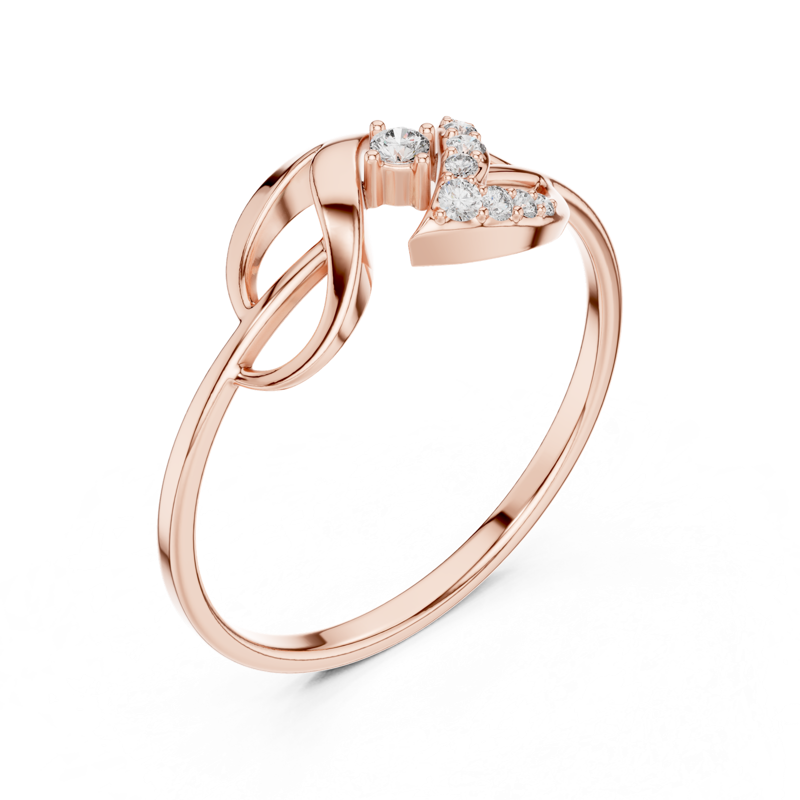 Gold Ring 1 (144), Rose Gold, view 2