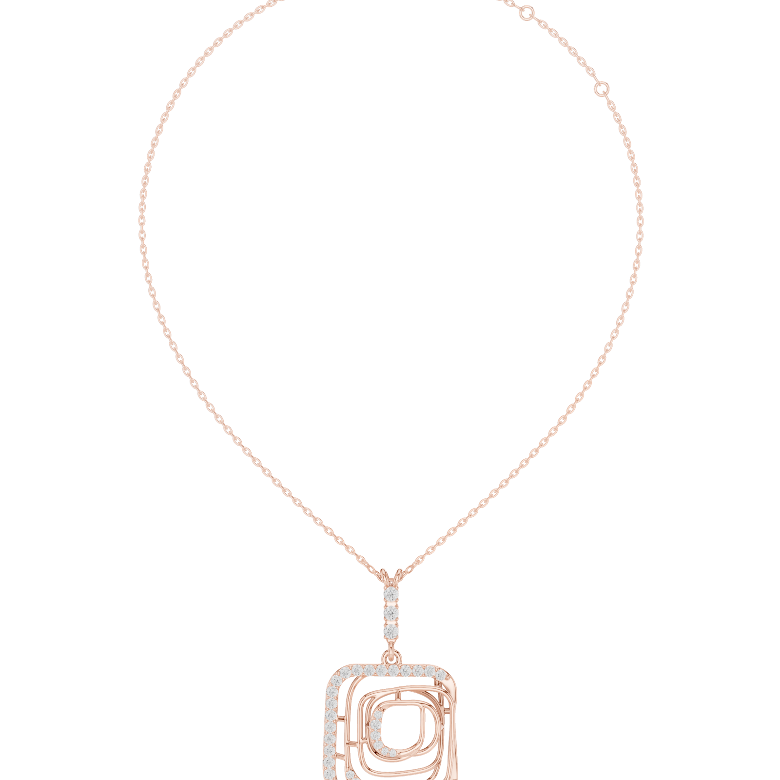 Gold Necklace SBWN (52), Rose Gold