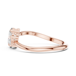 Gold Ring HLR-233, Rose Gold, view 3