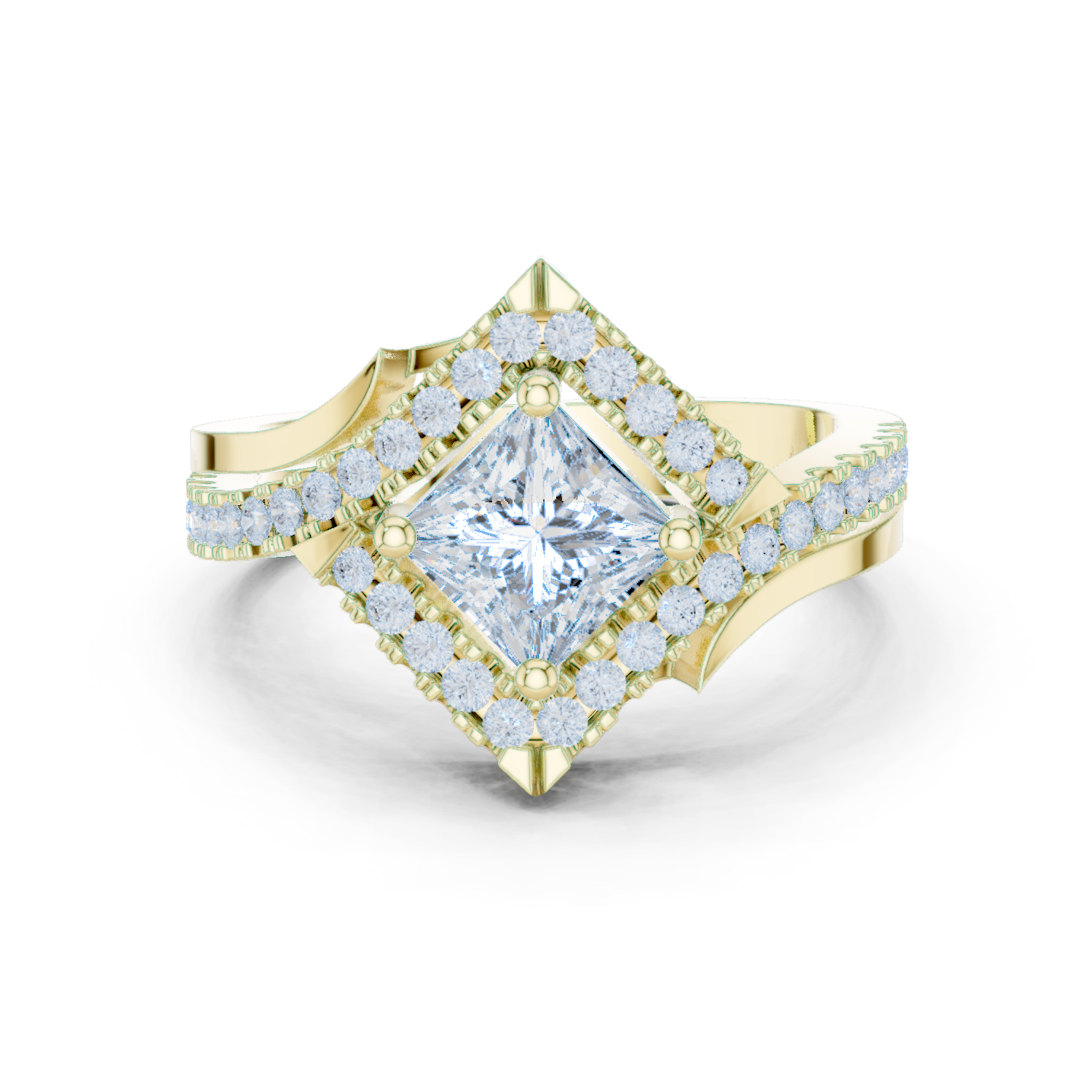 Gold Ring DDLR-321, Yellow Gold