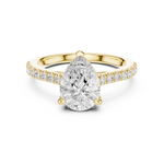 Gold Ring DDLR-915, Yellow Gold, view 4