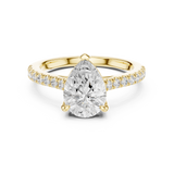 Gold Ring DDLR-915, Yellow Gold, view 4