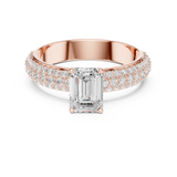 Gold Ring DDLR-1066, Rose Gold, view 4