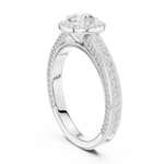Gold Ring LR-0231, White Gold, view 1
