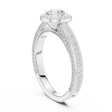 Gold Ring LR-0231, White Gold, view 1