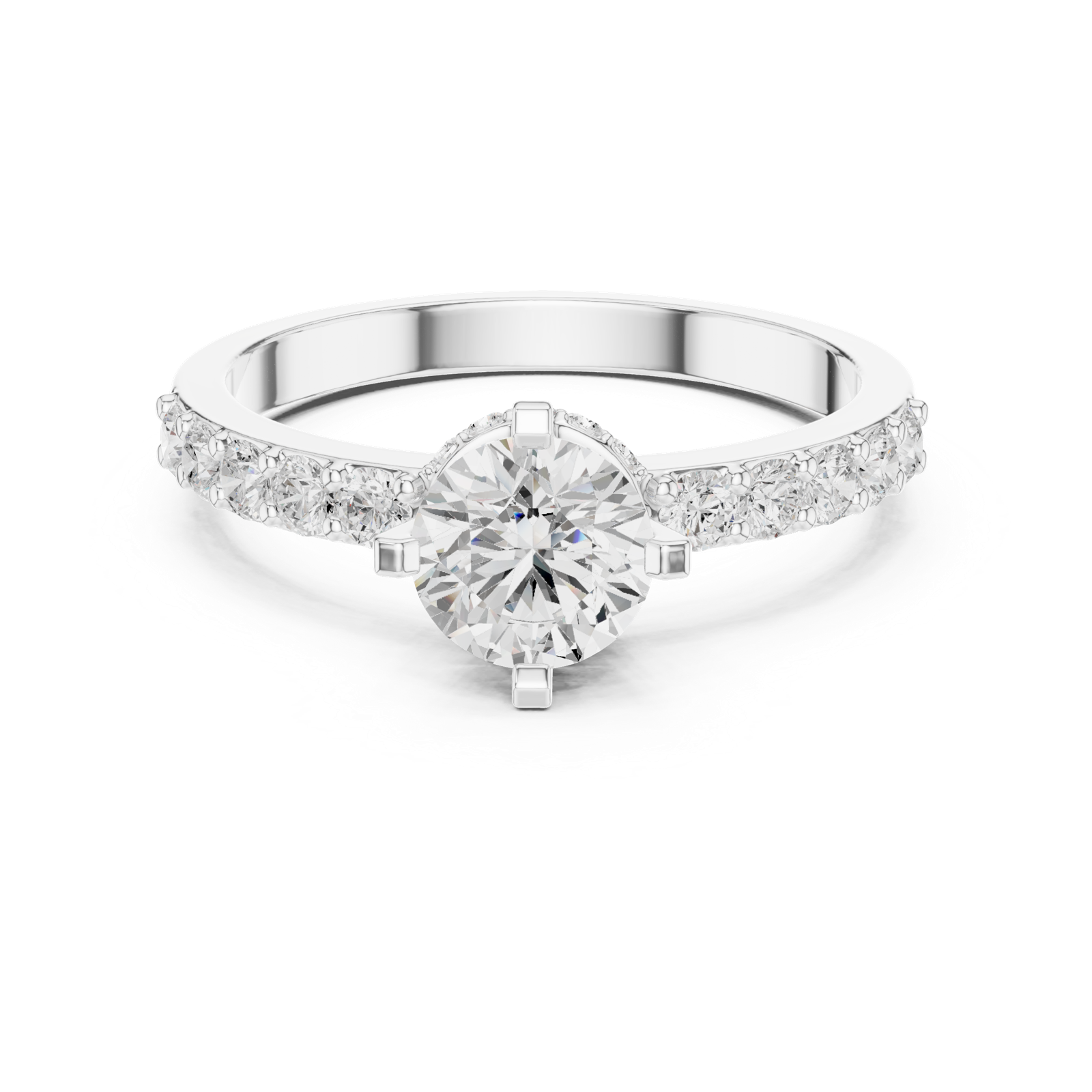 Gold Ring HLR-47, White Gold