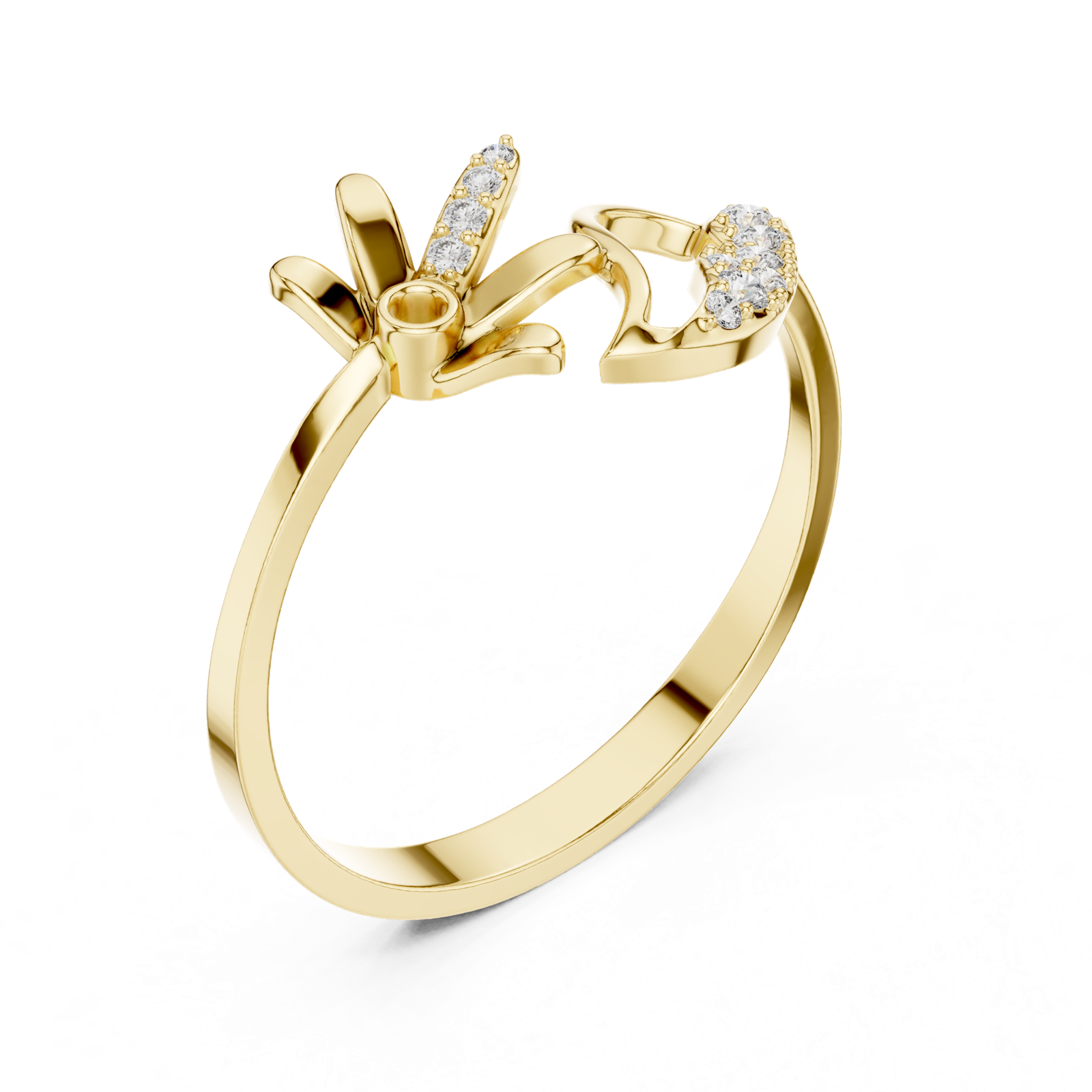 Gold Ring 1 (206), Yellow Gold, view 2