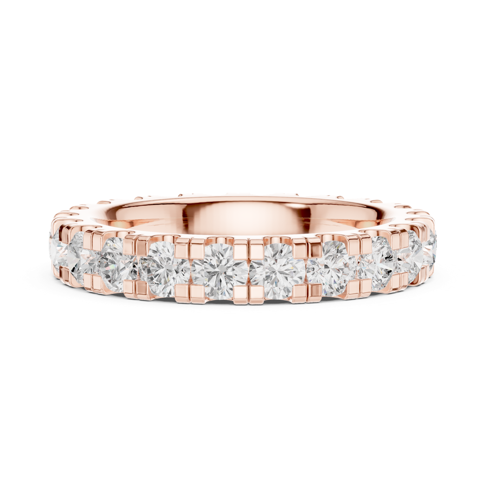 Gold Ring DDLR-608, Rose Gold, view 3