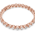 14K Solid Gold Lab Diamond Bracelet, Rose Gold, view 2
