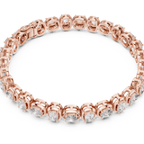 14K Solid Gold Lab Diamond Bracelet, Rose Gold, view 2