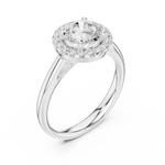 Gold Ring DDLR-632, White Gold, view 2