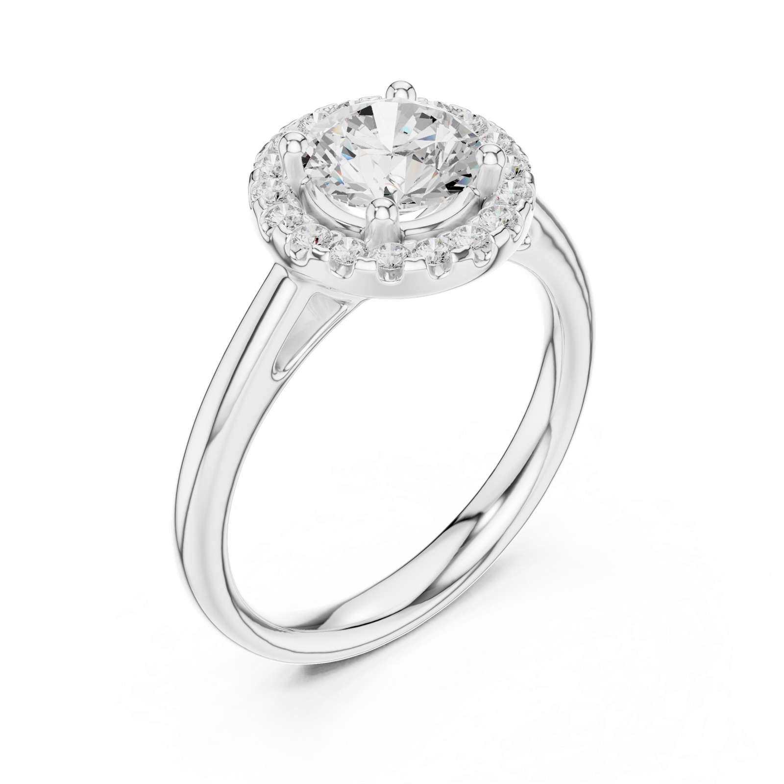 Gold Ring DDLR-632, White Gold, view 2