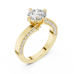 Gold Ring DDLR-435, Yellow Gold, view 2