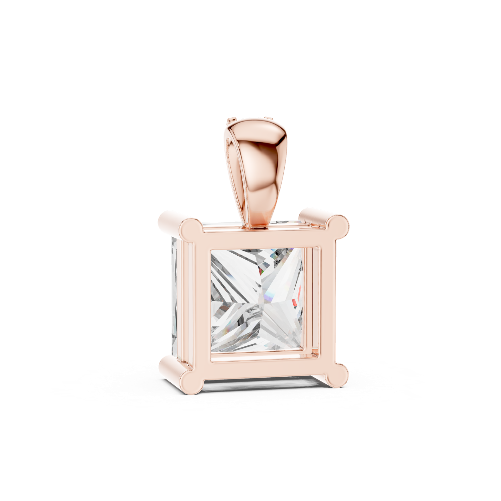 Gold Pendant PND-0004, Rose Gold, view 4