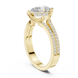 Gold Ring DDLR-1087-Z, Yellow Gold, view 1