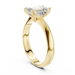 Gold Jewelry L36-8, Emerald center stone, Yellow Gold, view 1