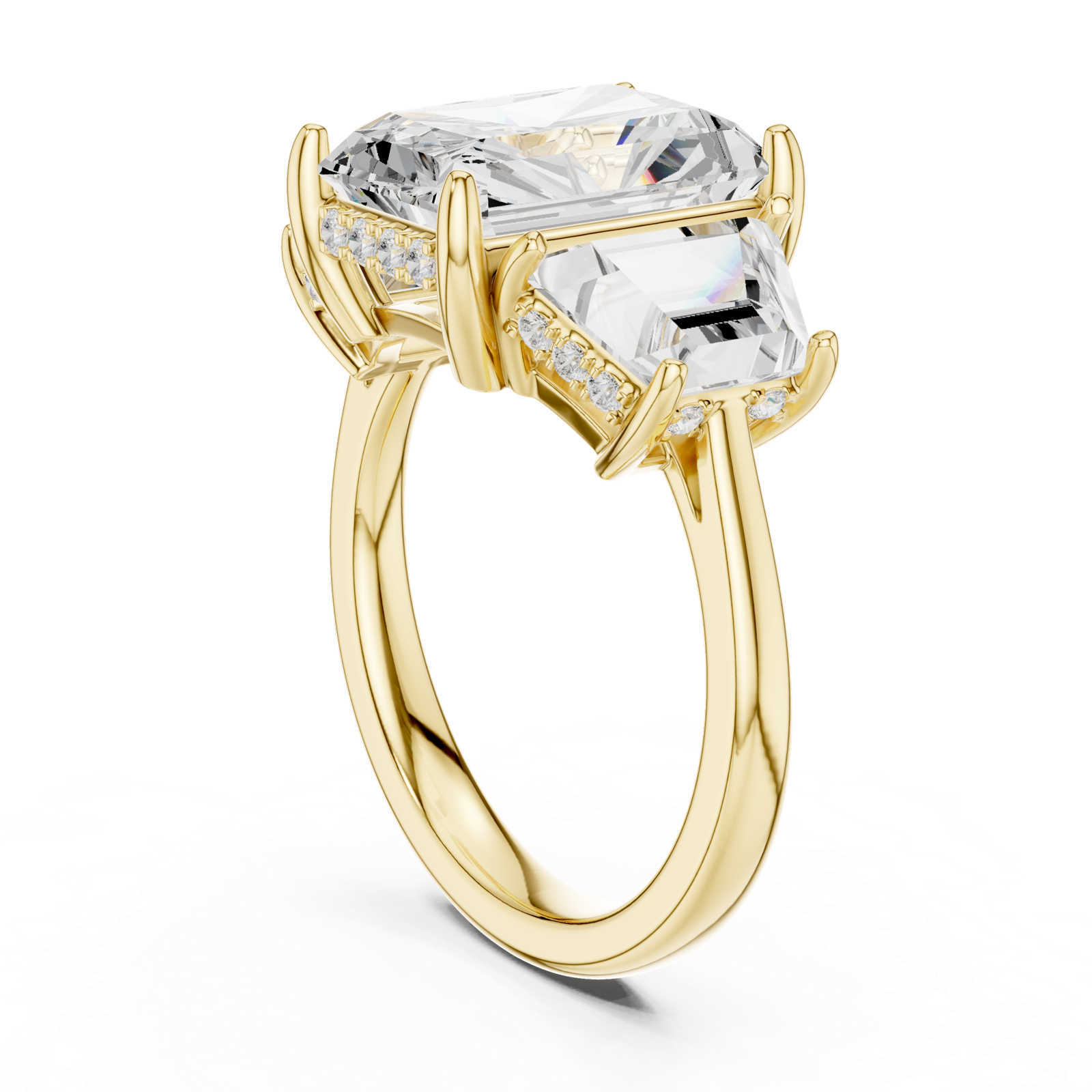 Gold Ring DDLR-746, Yellow Gold, view 1
