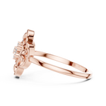 Gold Ring DR-6277, Rose Gold, view 3
