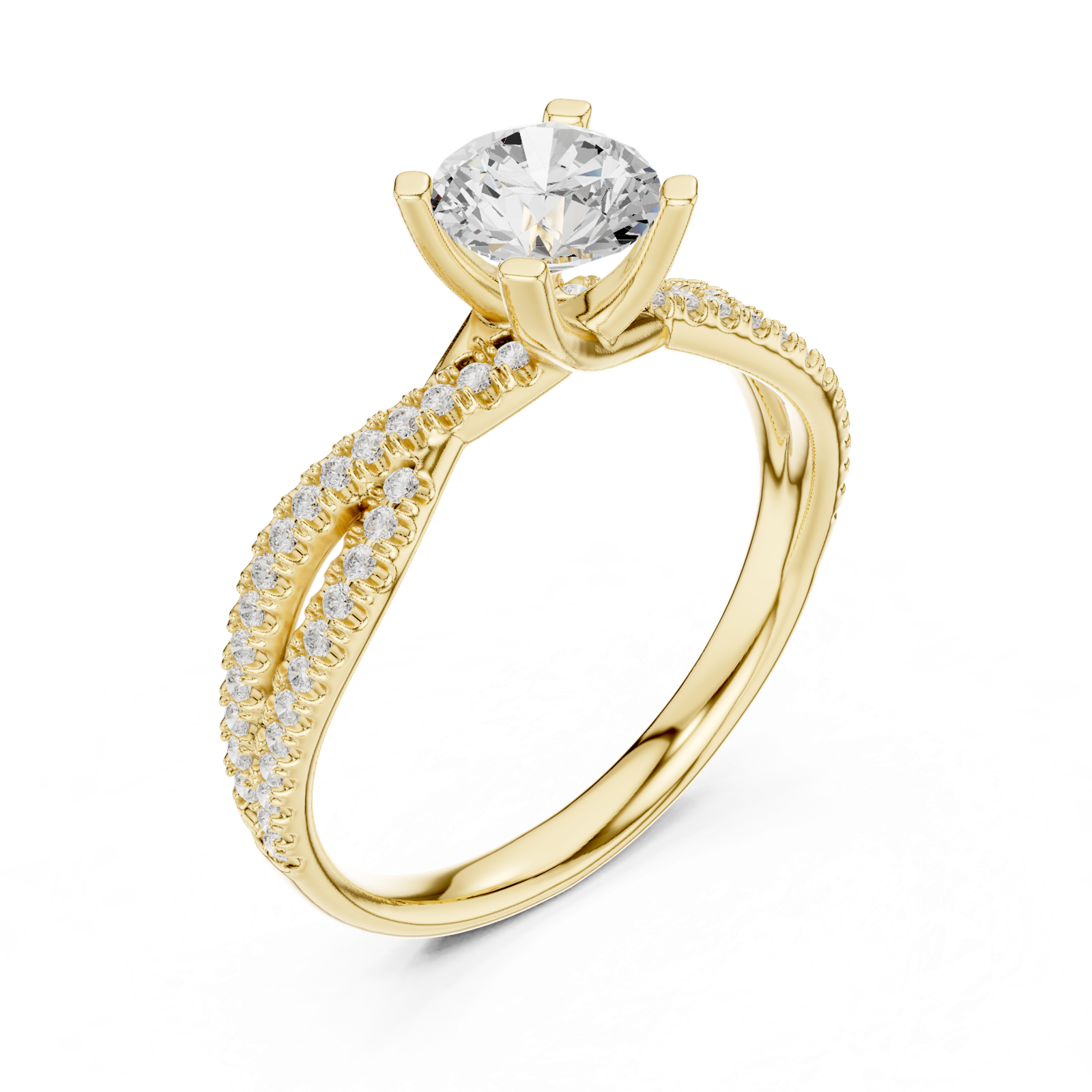 Gold Ring LR-0333, Yellow Gold, view 2