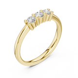 Gold Ring DDLR-609, Yellow Gold, view 2