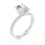 Gold Ring DDLR-1013, White Gold, view 2