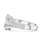 Gold Ring L03-689, White Gold, view 3