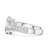Gold Ring L03-689, White Gold, view 3