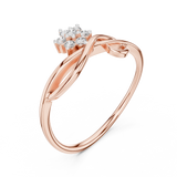 Gold Ring 12-10029@L, Rose Gold, view 2