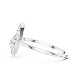 Gold Ring DR-6249, White Gold, view 3
