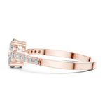 Gold Ring ALR-114, Rose Gold, view 3