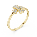 Gold Ring DR-6320, Yellow Gold, view 2