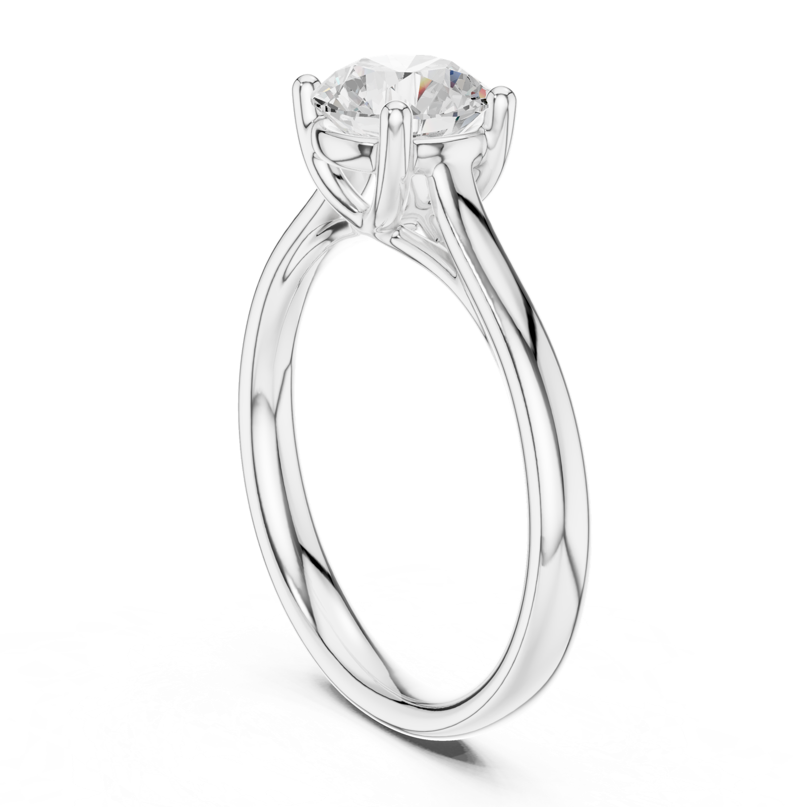 Gold Ring DDLR-633, White Gold, view 1