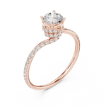 Gold Ring LR-0341, Rose Gold, view 2