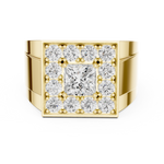 Gold Ring DDLR-388, Yellow Gold, view 4