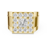 Gold Ring DDLR-388, Yellow Gold, view 4