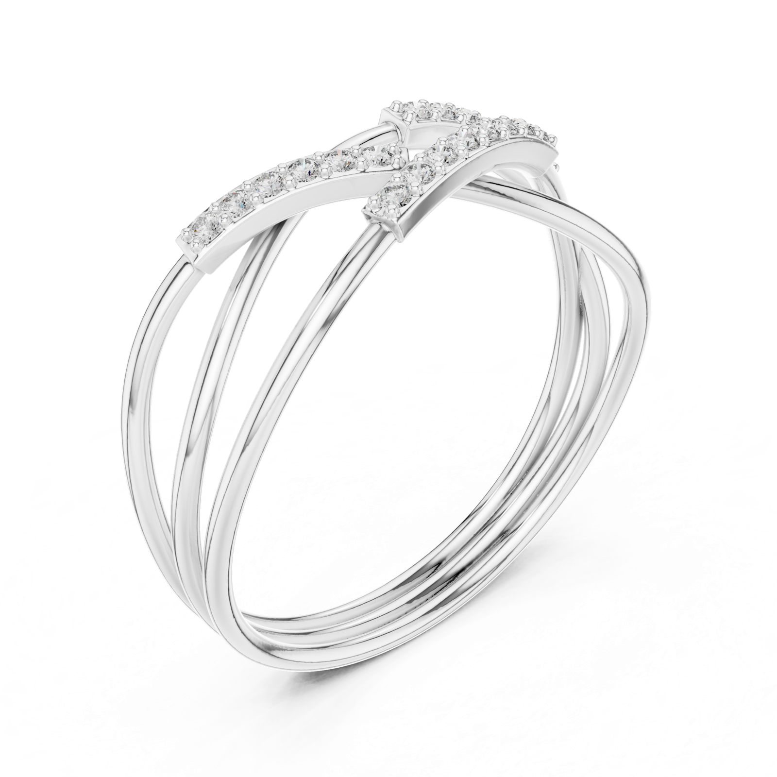 Gold Ring 1 (208), White Gold, view 2