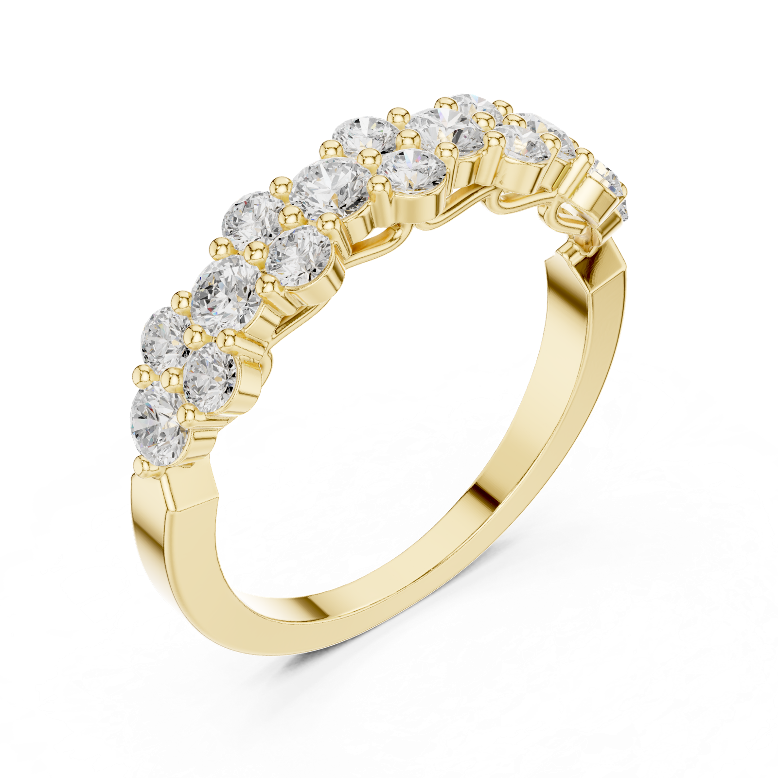 Gold Ring DDLR-451, Yellow Gold, view 2
