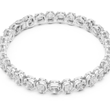 14K Solid Gold Lab Diamond Bracelet, White Gold, view 2