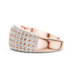 Gold Ring L03-02, Rose Gold, view 3