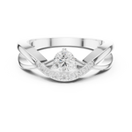 Gold Ring DDLR-829, White Gold, view 4