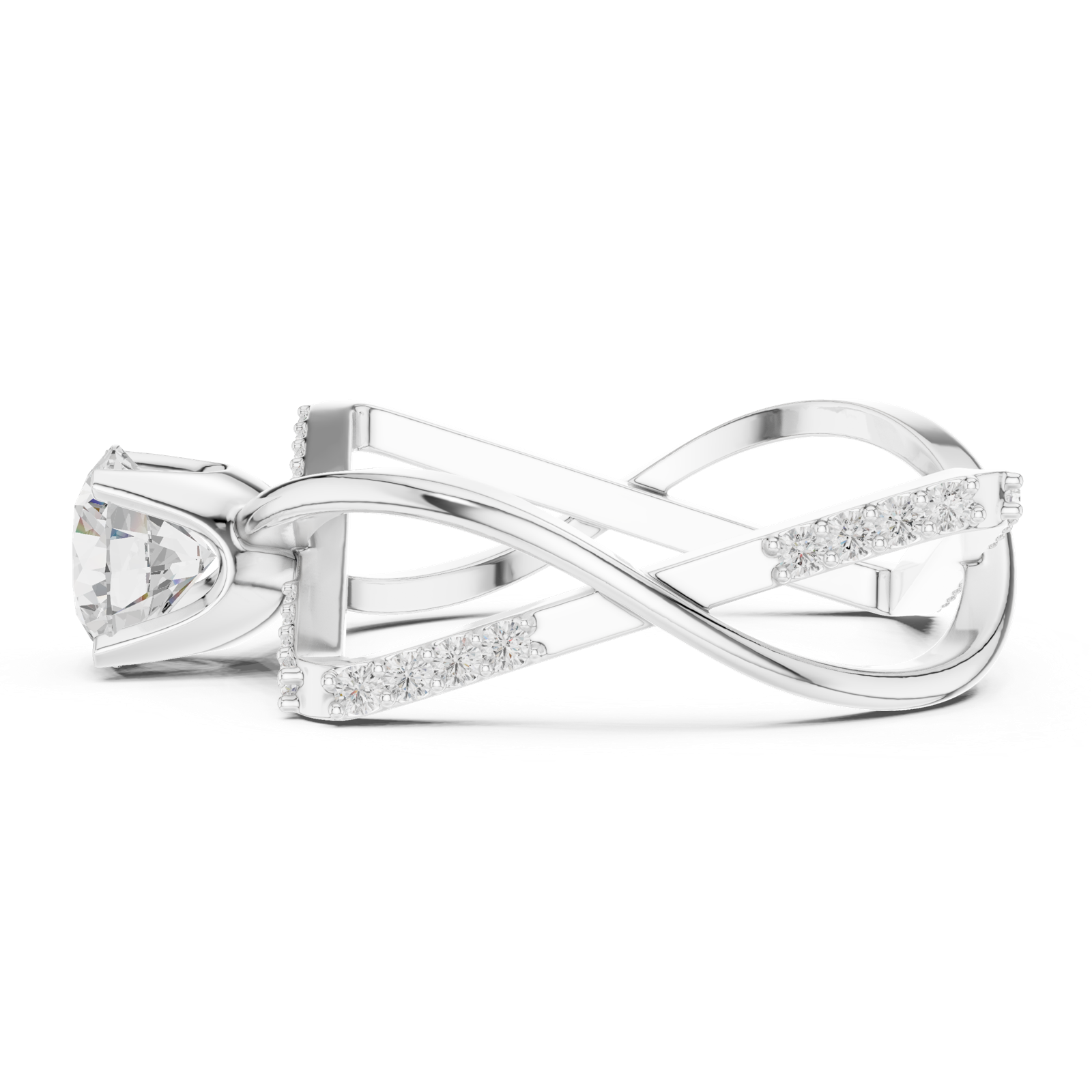 Gold Ring SBWR(50), White Gold, view 3