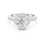 Gold Ring DDLR-670, White Gold, view 4