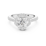 Gold Ring DDLR-670, White Gold, view 4